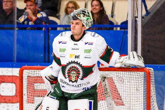 Frölundas målvakt Johan Gustafsson deppar