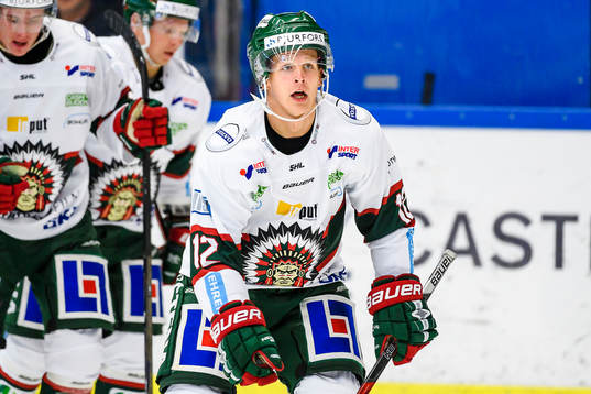 Frölundas Max Friberg jublar