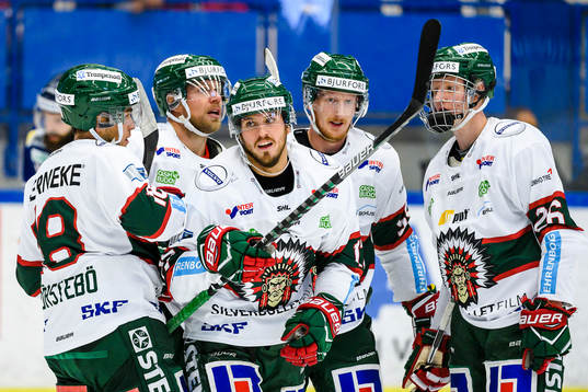 Frölundas Sebastian Stålberg jublar