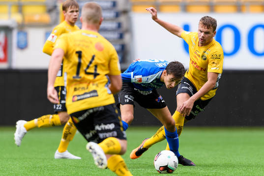 Halmstads Rasmus Wiedesheim-Paul och Elfsborgs Gustav