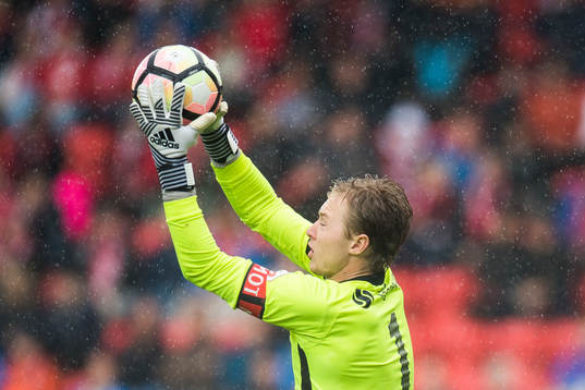 Goalkeeper Mathias Dyngeland of Sogndal