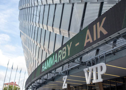 Generell exteriörbild på Tele2 Arena före