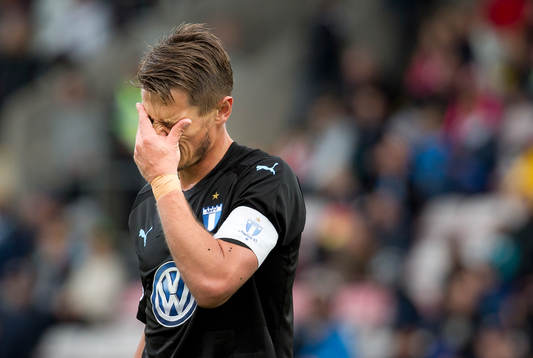 Malmö FFs Markus Rosenberg deppar