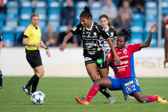 Vittsjös Ngozi Okobi och Piteås Madelen Janogy