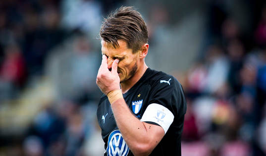 Malmö FFs Markus Rosenberg deppar