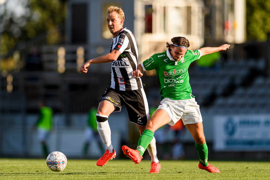 Landskronas Viktor Svensson och Ljungskiles Patrik Wallin