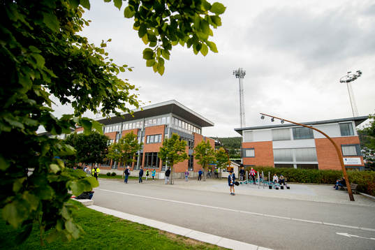 General view outside Marienlyst stadion ahead of the