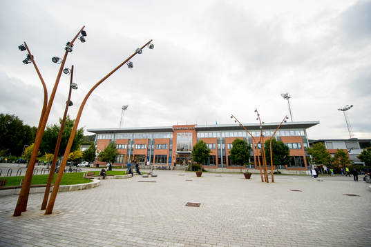 General view outside Marienlyst stadion ahead of the