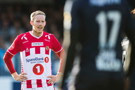 Gjermund Åsen of Tromsø looks dejected