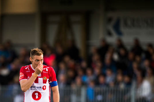 Magnar Ødegård of Tromsø looks dejected