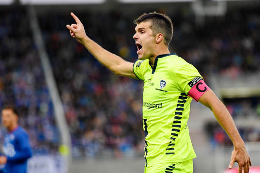 Joachim Thomassen, of Sarpsborg, reacts