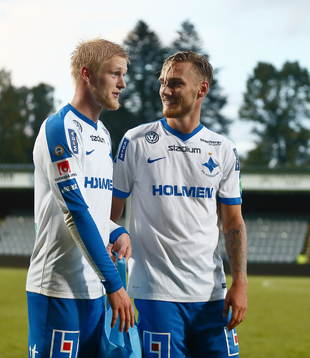 Norrköpings målgörare Kalle Holmberg och Linus Wahlqvist