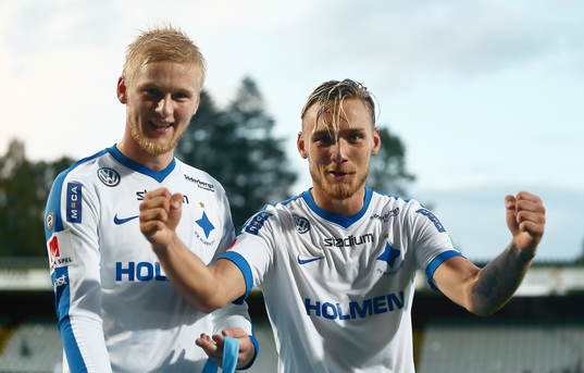 Norrköpings målgörare Kalle Holmberg och Linus Wahlqvist