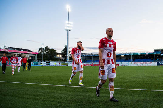 Hans Norbye of Tromsø looks dejected