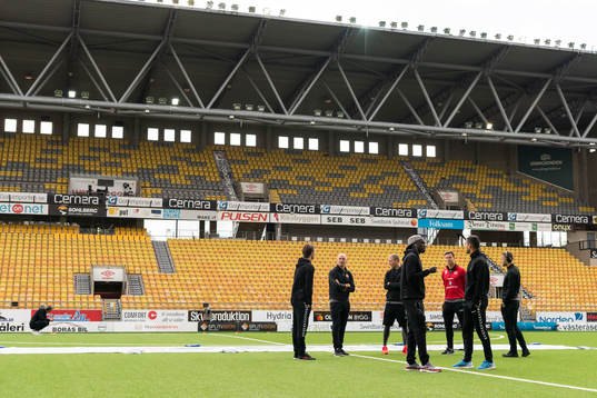 Kalmars spelare har anlänt till Borås arena