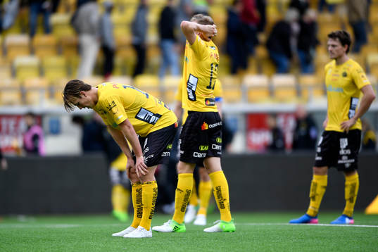 Elfsborgs Simon Olsson och Joakim Nilsson deppar