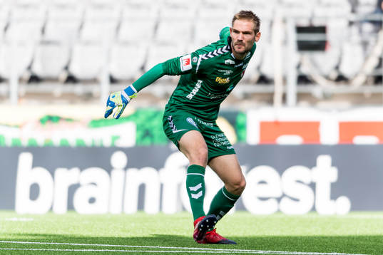 Kalmars målvakt Lucas Hägg-Johansson