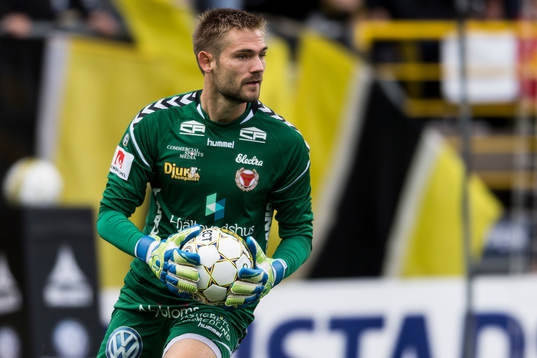 Kalmars målvakt Lucas Hägg-Johansson