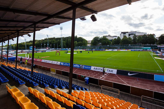 Studenternas IP innan fotbollsmatchen i Allsvenskan mellan