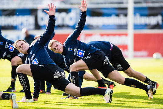 Sirius Niklas Busch Thor och Elias Andersson innan