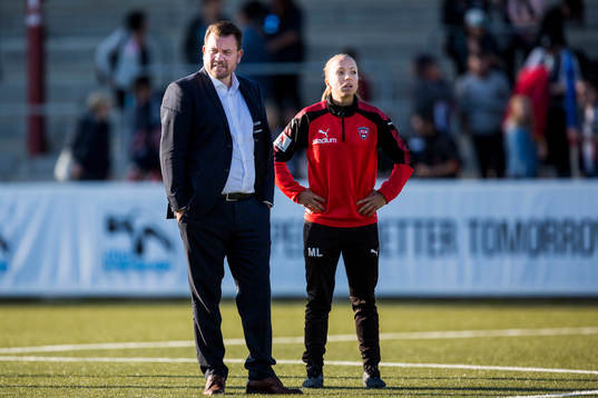 Rosengårds tränare Jack Majgaard Jensen och fystränare