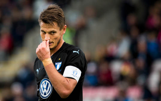 Malmö FFs Markus Rosenberg deppar