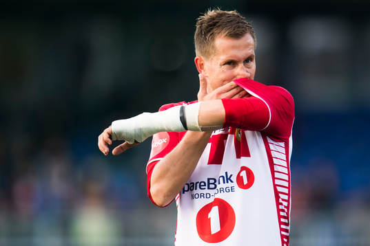 Morten Gamst Pedersen of Tromsø looks dejected