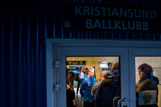 Christian Michelsen, head coach of Kristiansund, speaks