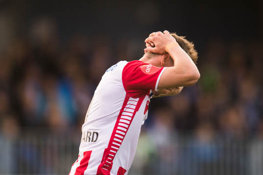 Magnar Ødegård of Tromsø looks dejected