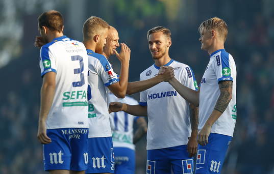 Norrköpings spelare med Linus Wahlqvist