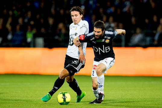 Anders Trondsen of Rosenborg and Mounir Hamoud of