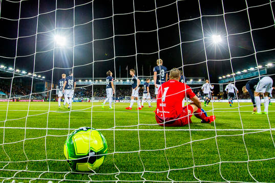 Goalkeeper Espen Bugge Pettersen of Strømsgodset looks
