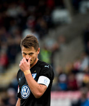 Malmö FFs Markus Rosenberg deppar
