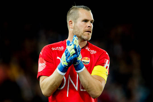 Goalkeeper Espen Bugge Pettersen of Strømsgodset