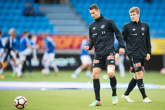 Elbasan Rashani and Oliver Berg of Odd