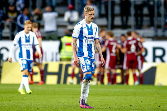 IFK Göteborgs Sören Rieks deppar