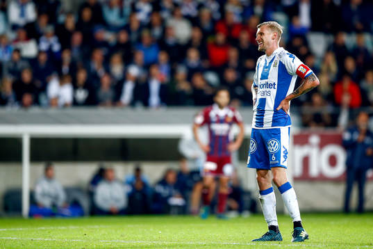 IFK Göteborgs Sebastian Eriksson deppar