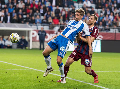 IFK Göteborgs Mikael Boman och Djurgårdens Magnus Eriksson