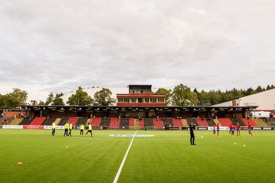 Generell vy före fotbollsmatchen i Superettan mellan