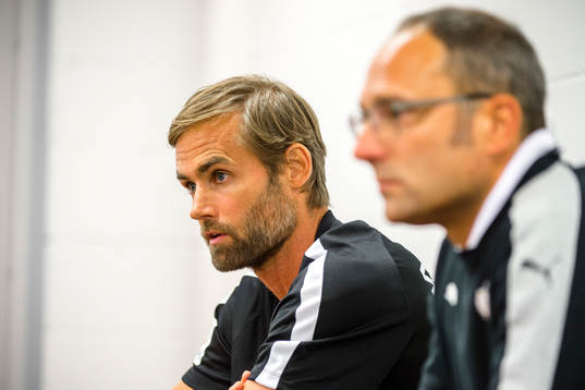 Brommapojkarnas tränare Olof Mellberg och Helsingborgs