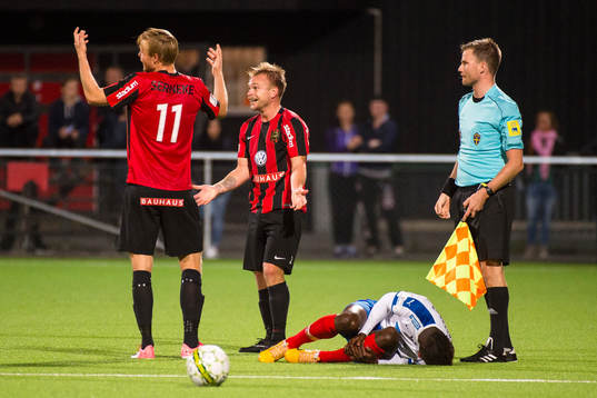 Helsingborgs Edwin Gyimah har ont