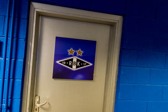 The dressing room door of Rosenborg