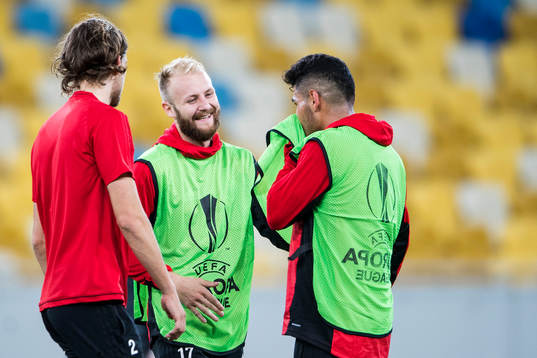 Östersunds Tom Pettersson och Curtis Edwards