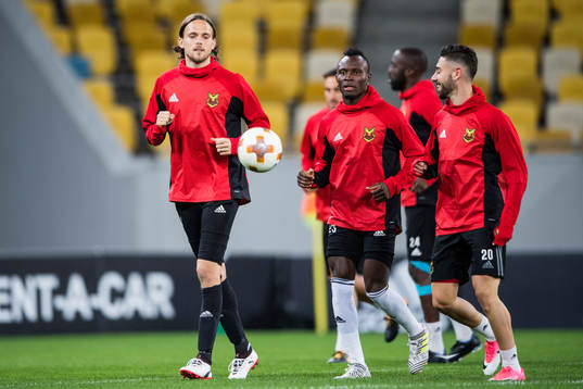 Östersunds Tom Pettersson, Samuel Mensiro och Gabriel Somi
