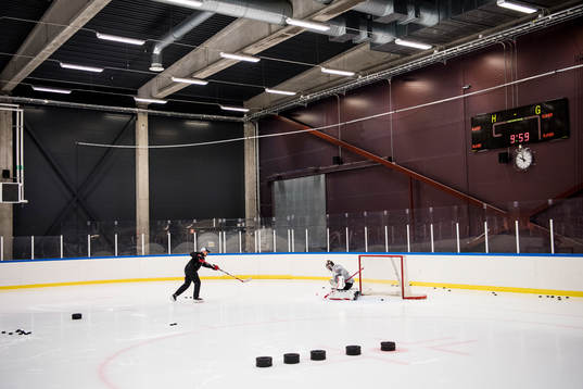 Målvaktstränare Andreas Eriksson och målvakt Cristopher