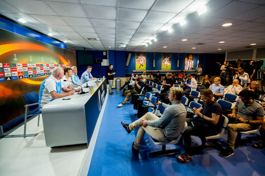 General view of Rosenborg's press conference