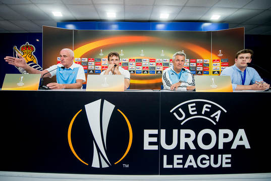 Harald Pedersen, press chief of Rosenborg, Mike Jensen and
