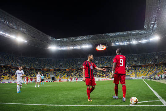 Östersunds Saman Ghoddos och Salisu Abdullahi Gero