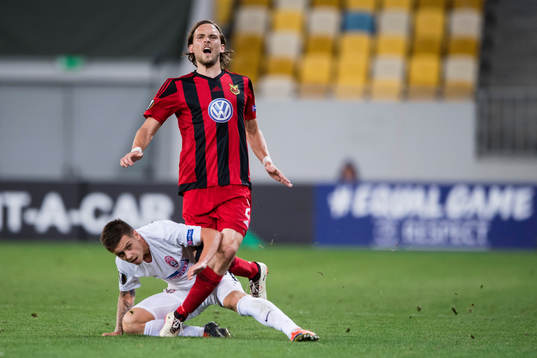 Östersunds Tom Pettersson och Zoryas Maksym Lunov