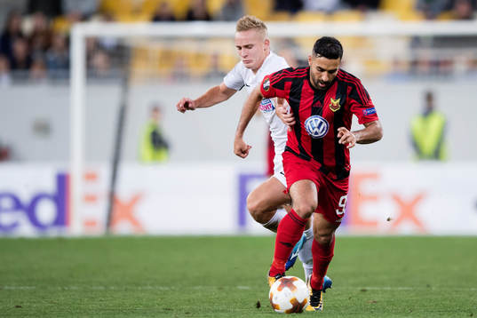 Zoryas Oleksandr Svatok och Östersunds Saman Ghoddos